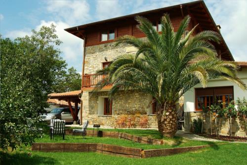 jardin casa rural Oraindi en Bizkaia