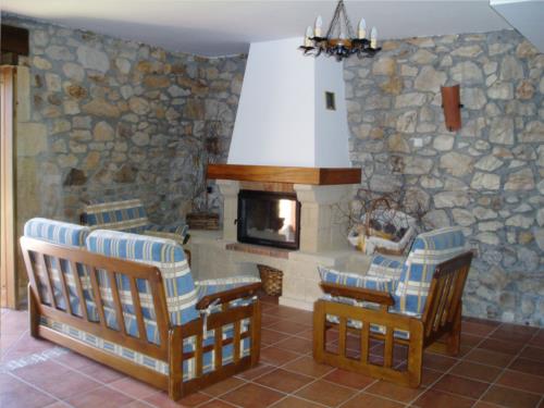 Sala casa rural Erdikoetxe en Bizkaia